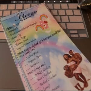 Custom Food Menus - 20ct